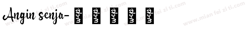 Angin senja字体转换